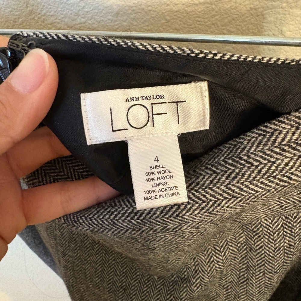 Ann Taylor LOFT Herringbone Skirt - Picture 3 of 3